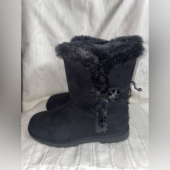 Makalu Women’s Black Winter Boots Size 8.5 - Picture 2 of 8
